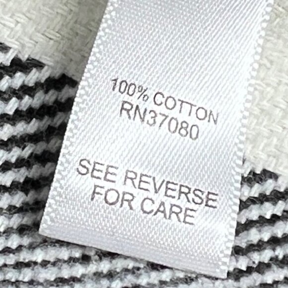 Cato Est 1946 Womens B&W Checked Fringed Open Front Hooded Vest Plus Size 22/24W - Picture 7 of 7